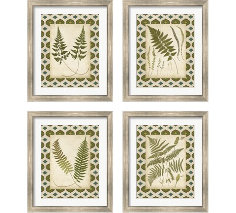 Moroccan Ferns  4 Piece Framed Art Print Set by Vision Studio