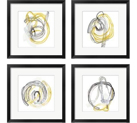 String Orbit 4 Piece Framed Art Print Set by June Erica Vess