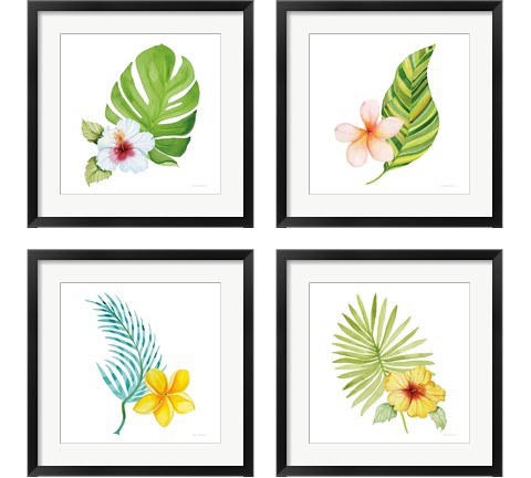 Treasures of the Tropics 4 Piece Framed Art Print Set by Kathleen Parr McKenna