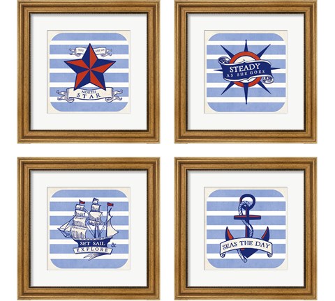 On the Coast 4 Piece Framed Art Print Set by Studio Mousseau