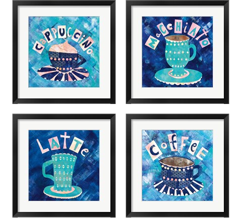 Cafe Collage 4 Piece Framed Art Print Set by Wild Apple Portfolio