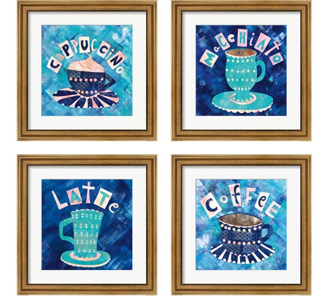 Cafe Collage 4 Piece Framed Art Print Set by Wild Apple Portfolio