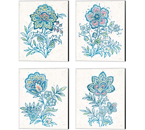 Kala Flower 4 Piece Canvas Print Set by Sue Schlabach