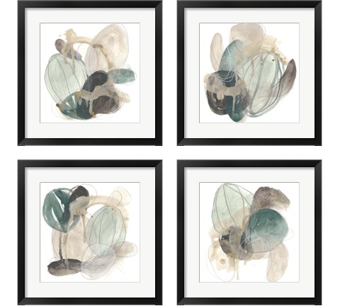 Cactus Gesture 4 Piece Framed Art Print Set by June Erica Vess