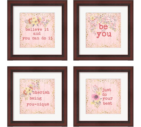 Be You 4 Piece Framed Art Print Set by Ramona Murdock