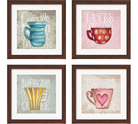 Daily Coffee 4 Piece Framed Art Print Set by Elizabeth Medley