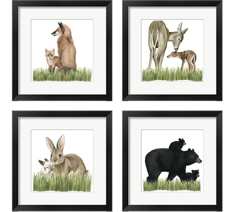 Woodland Babes 4 Piece Framed Art Print Set by Grace Popp