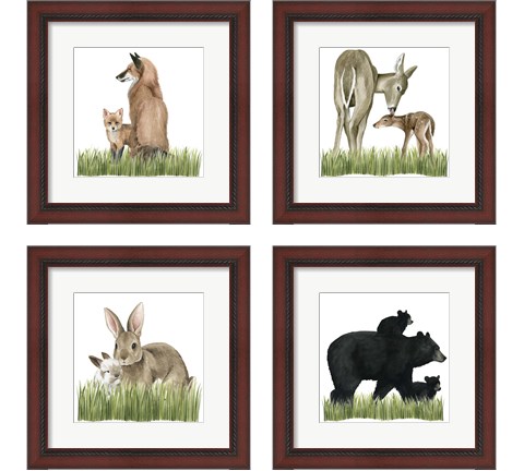 Woodland Babes 4 Piece Framed Art Print Set by Grace Popp