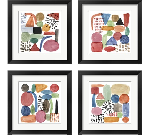 Colour Code 4 Piece Framed Art Print Set by Melissa Wang