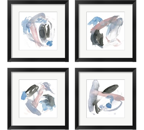 Snow Storm 4 Piece Framed Art Print Set by Melissa Wang