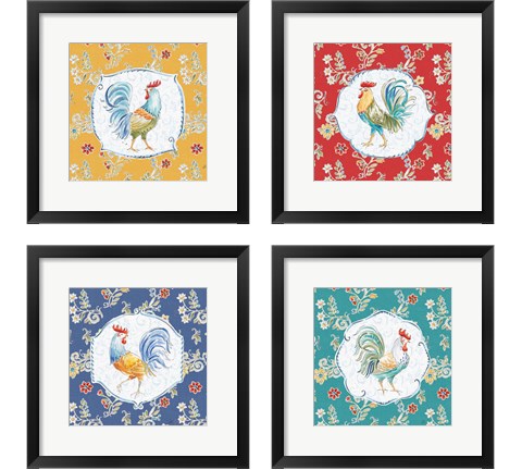 Morning Bloom 4 Piece Framed Art Print Set by Daphne Brissonnet