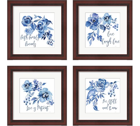 Delft Delight 4 Piece Framed Art Print Set by Kristy Rice