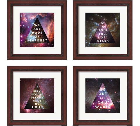 Out of this World  4 Piece Framed Art Print Set by Wild Apple Portfolio