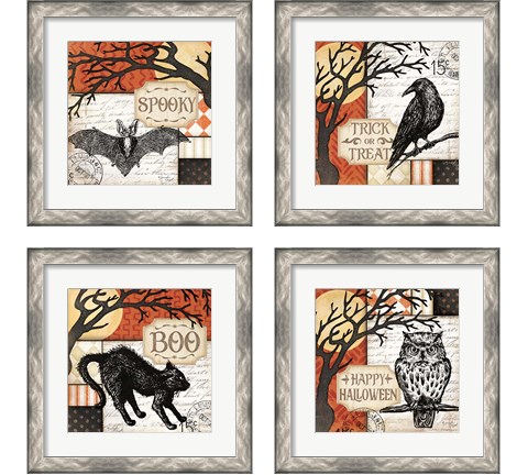 Halloween 4 Piece Framed Art Print Set by Jennifer Pugh