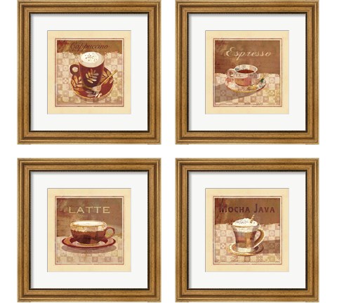 Coffee 4 Piece Framed Art Print Set by Linda Maron