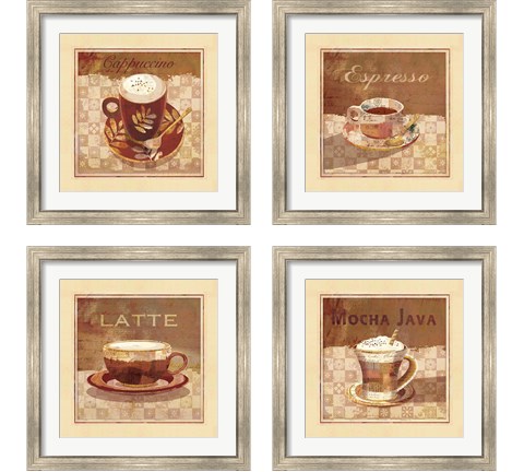 Coffee 4 Piece Framed Art Print Set by Linda Maron