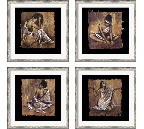 Soulful Grace 4 Piece Framed Art Print Set by Monica Stewart