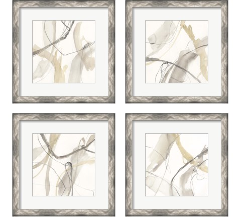 Neutral Momentum 4 Piece Framed Art Print Set by Jennifer Goldberger