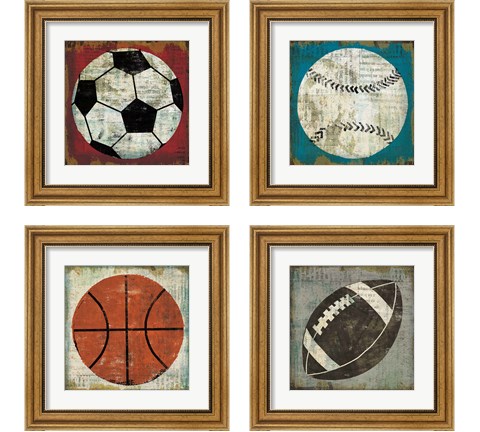 Ball 4 Piece Framed Art Print Set by Michael Mullan