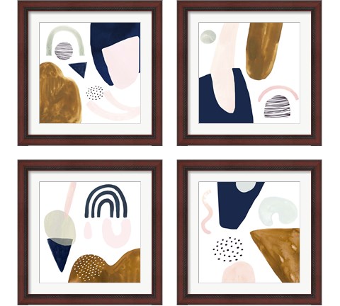 Double Scoop 4 Piece Framed Art Print Set by Victoria Borges