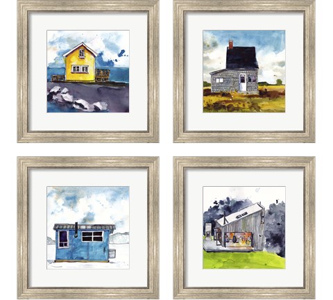 Cabin Scape 4 Piece Framed Art Print Set by Paul McCreery