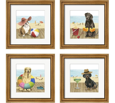 Let's Go for a Boardwalk 4 Piece Framed Art Print Set by Grace Popp