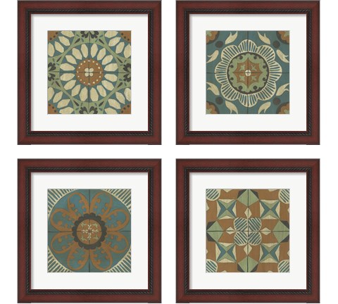 Fraser Tile 4 Piece Framed Art Print Set by Chariklia Zarris