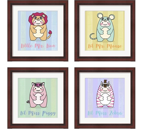 Li'l Mouse 4 Piece Framed Art Print Set by Malia Rodrigues