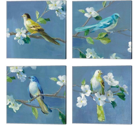 Spring in the Neighborhood 4 Piece Canvas Print Set by Danhui Nai