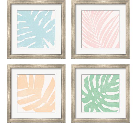 Tropical Treasures Pastel 4 Piece Framed Art Print Set by Moira Hershey