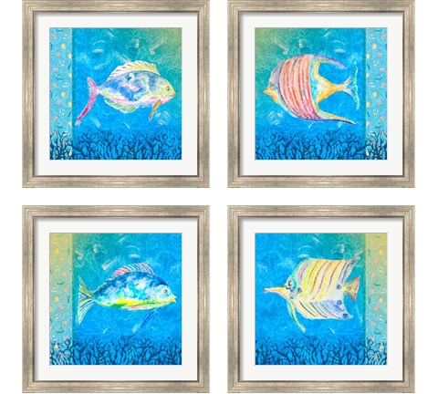 Under the Sea 4 Piece Framed Art Print Set by Julie DeRice