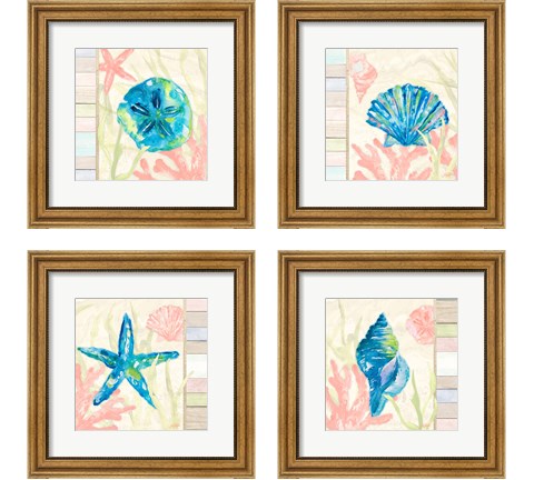 Pastel Coastal 4 Piece Framed Art Print Set by Julie DeRice