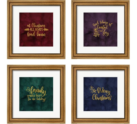 All that Glitters for Christmas 4 Piece Framed Art Print Set by Tara Reed