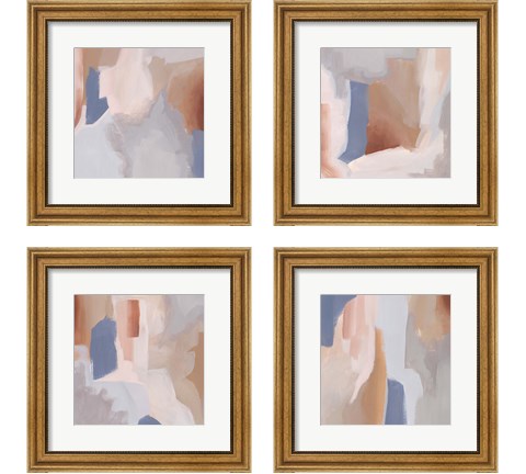 Clay Blush 4 Piece Framed Art Print Set by Grace Popp