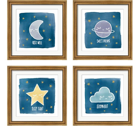 Night Sky 4 Piece Framed Art Print Set by Moira Hershey