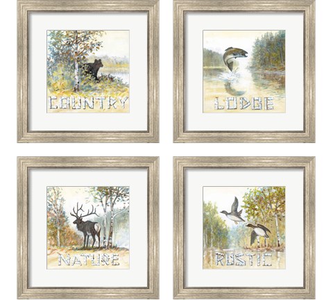 Country 4 Piece Framed Art Print Set by Arnie Fisk