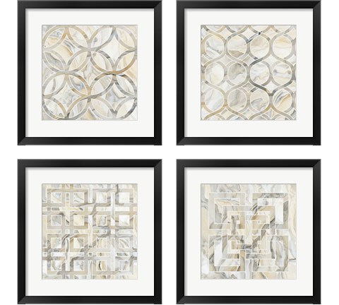 Onyx 4 Piece Framed Art Print Set by Debbie Banks