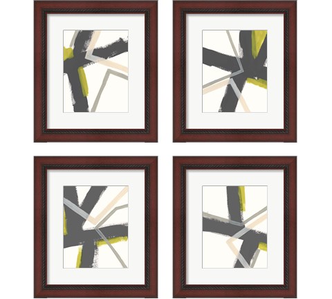 Linear Pulse 4 Piece Framed Art Print Set by June Erica Vess