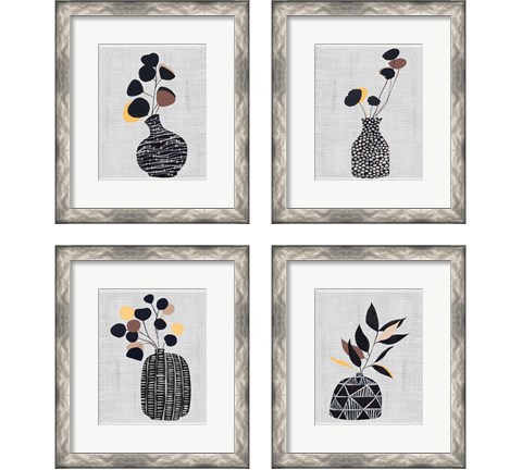 Decorated Vase with Plant 4 Piece Framed Art Print Set by Melissa Wang