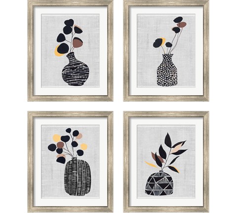 Decorated Vase with Plant 4 Piece Framed Art Print Set by Melissa Wang