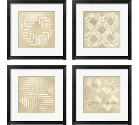 Sand Stitch 4 Piece Framed Art Print Set by Vanna Lam