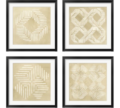 Sand Stitch 4 Piece Framed Art Print Set by Vanna Lam