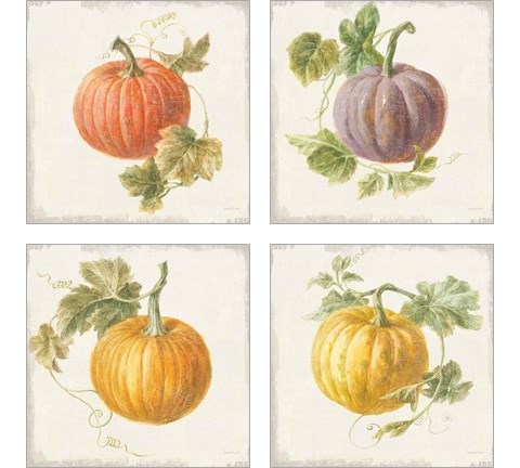 Floursack Autumn 4 Piece Art Print Set by Danhui Nai