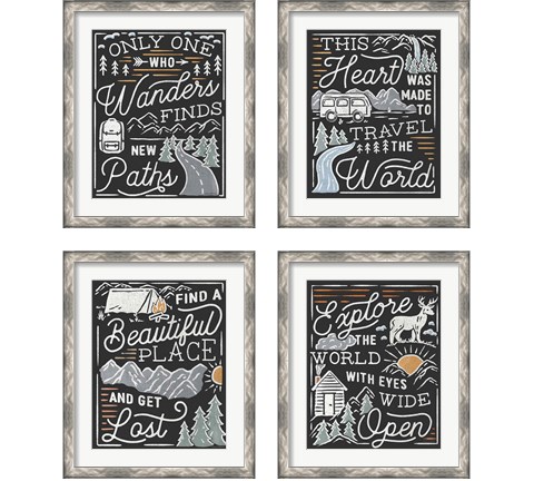 Adventurous 4 Piece Framed Art Print Set by Laura Marshall