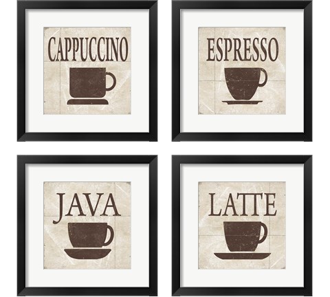 Simply Coffee 4 Piece Framed Art Print Set by Alonzo Saunders