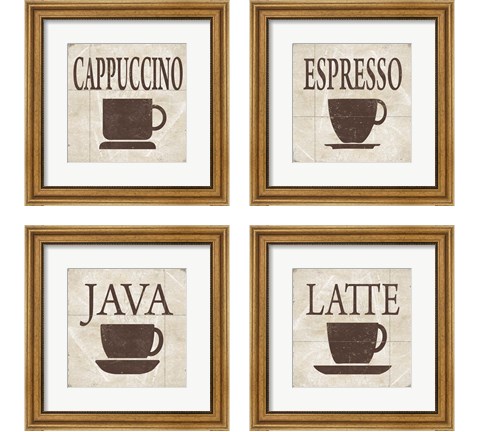 Simply Coffee 4 Piece Framed Art Print Set by Alonzo Saunders