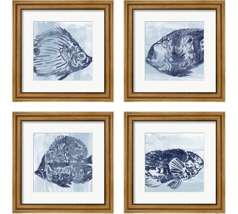 Ocean Study 4 Piece Framed Art Print Set by June Erica Vess