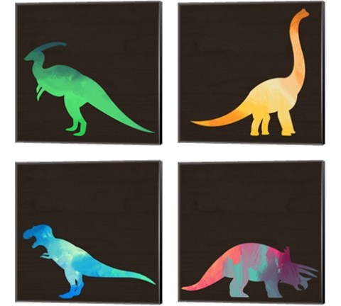 Dino 4 Piece Canvas Print Set by Valerie Wieners