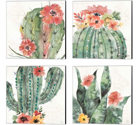 Sweet Southwest 4 Piece Canvas Print Set by Dina June