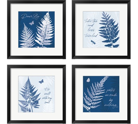 True Blue 4 Piece Framed Art Print Set by Katie Pertiet